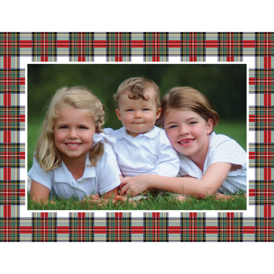 Stewart Plaid Folded Photo Cards